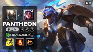 Pantheon vs Irelia Top - BR Grandmaster - Patch 12.9 Season 12