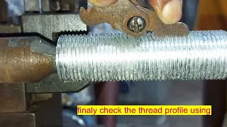 Thread Cutting using single point cutting tool without dis-engaging the half nut.