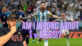 AMERICAN REACTS TO Messi Highlights *Maybe I was Wrong....*