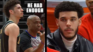 LAMELO EJECTED IN FRONT OF LONZO (WHAT’S GOING ON WITH THESE REFS?)