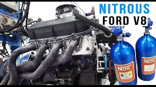 Nitrous Ford V8 engine dyno