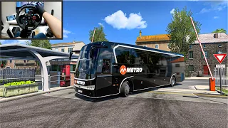 VIP Bus Drive Through France | Euro Truck Simulator 2 | Logitech G29 Setup | First-Person View