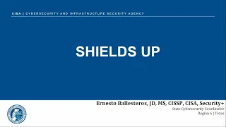 Cybersecurity: Shields Up