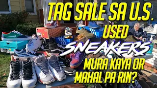 Pinoy Picker in USA 🤑😅 Cheap sneakers Shoes sa Tag/Garage sale sa Amerika? Extra Income!