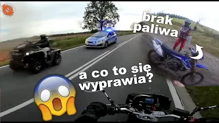 UCIECZKA quadem przed POLICJĄ i brak paliwa ?!