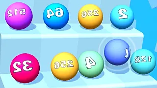 Ball Ladder 2048 ! All Levels Gameplay (432-435) android, ios