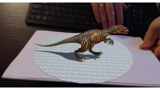 Augmented Reality Tutorial No. 26: Unity3D and Vuforia for Dinosaur Control with Arrow Keys