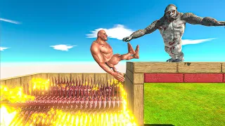 Goro Pushes Units into the Fiery Blender  - Animal Revolt Battle Simulator