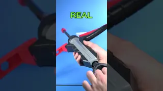 3d printed NERF arrow vs real