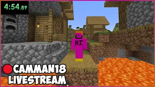 Speedrunning RANDOM Minecraft Items + Hitting 300k on Twitch camman18 Full Twitch VOD