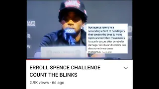 ITS NOT A  RUMOR IT'S THE TRUTH ERROL SPENCE BRAIN  DAMAGE IS  OBVIOUS  DERRICK KNEW IT TOO!!!!