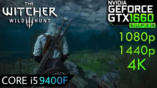 The Witcher 3 - HD Rework - GTX 1660 Super - i5 9400F - 1080p - 1440p - 4K  Gameplay Benchmark