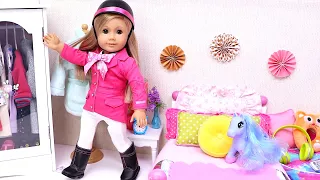Doll routine for horseback riding practice! Play Toys