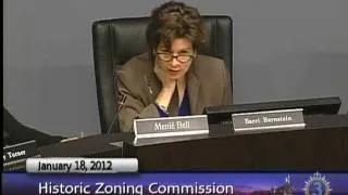 01/18/12 Historic Zoning Commission