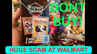 HUGE Pokemon SCAM at Walmart EXPOSED! Mystery Gem Graded Cards