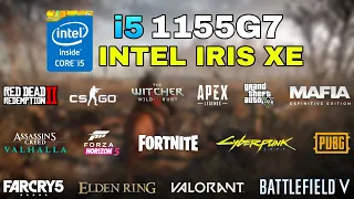 i5 1155G7 Intel Iris Xe Graphics Gaming Test ! 2022