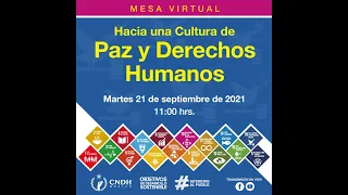 Mesa Virtual "Hacia una cultura de Paz y Derechos Humanos".