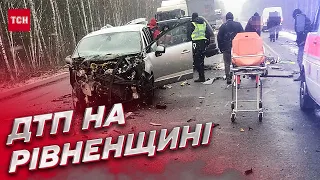 🚑 Масова троща автомобілів: на Рівненщині зіштовхнулись 11 автівок