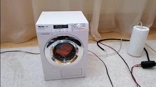 Miele toy washing machine modified program with water jet