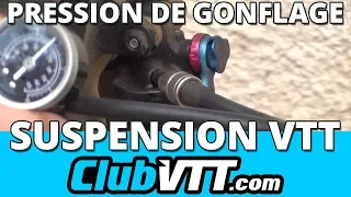Suspension vtt - Pression de gonflage fourche et amortisseur - 055