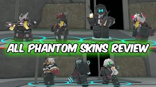 ALL PHANTOM SKINS REVIEW + NEW ANIMATIONS | Tower Defense Simulator | ROBLOX