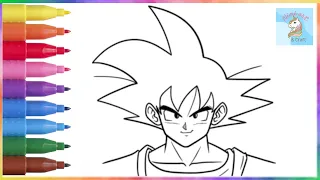 How to DRAW GOKU  - Dragon Ball