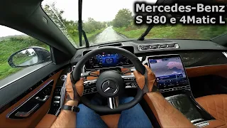 2022 Mercedes-Benz S 580e 4Matic L | POV test drive in rain | ASMR