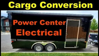 Cargo Trailer Conversion Electrical Power Center | Progressive Dynamics 4135 | How To Build Yours!