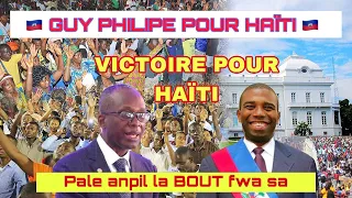 29 mai Yon Nouvèl LISTWA pou AYITI Pèp la pwouve yo bay Guy Philipe Gwo sipriz nan Instalasyon li