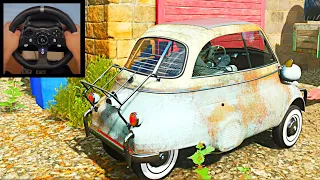 Rebuilding a BMW Isetta - Forza Horizon 4 (Steering Wheel + Paddle Shifter) Gameplay