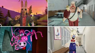 Jumpscare Battle | Horror Tale Vs Mr. Meat 2 Vs Poppy Playtime Chapter 2 Vs Ice Scream 6