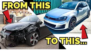 REBUILDING A VW GOLF GTI IN 10 MINS!!