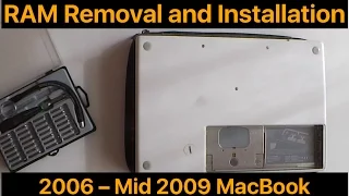 RAM Upgrade Tutorial: 2006 – Mid 2009 MacBook — Wind5387
