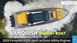 Vanquish 55 Sport: 80+ MPH Center Console 🏁 Five 600hp 🐎 Engines!