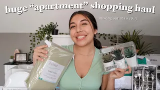 *HUGE* first apartment home essentials and decor haul on a budget! | moving out ep.3