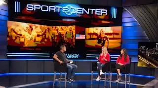 WNT's Carli Lloyd & Sam Mewis Visit ESPN at L.A. Live