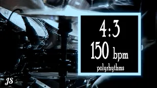 150 Bpm - 4:3 Polyrhythm Drum Beat