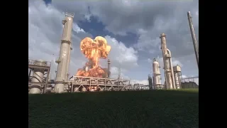 Animation of April 26, 2018, Explosion and Fire at the Husky Energy Refinery in Superior, Wisconsin