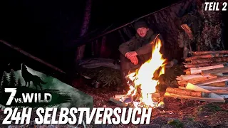 7 VS. Wild 24H Selbstversuch | Brackwasser trinken, Feuer machen und die Nacht | Teil 2/2 | survyve