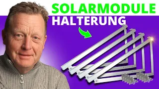 Balkon Solarmodul Halterung selber bauen + Anleitung