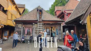 Bergen City Walk: Exploring Norway's Stunning Coastal Gem 4K UHD