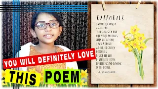 Daffodils by William Wordsworth  | Beautiful English poem for school recitation |