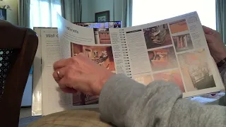 Ad-free ASMR; kitchen design book - turning pages with whispered commentary