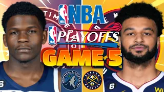 Minnesota Timberwolves at Denver Nuggets Game 5 NBA Playoffs Live Play by Play Scoreboard