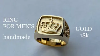 HOW TO MAKE ROYAL RING FOR MEN’S /Мужской перстень￼/