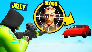 I SNIPED My Friend In MID-AIR! (Fortnite Snipers vs. Cars)