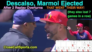 E45-6 - Oliver Marmol & Alan Porter Argue After Replay That Helped Oli's Team, Descalso Ejected Too