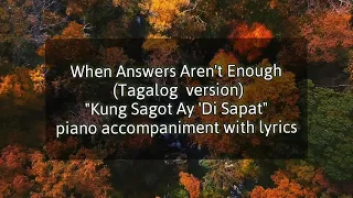 When Answers Aren't Enough Minus One tagalog version | Kung Sagot ay Di Sapat