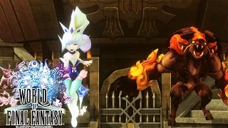 World of Final Fantasy - Clips: Shiva and Ifrit Imprism