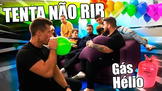 DESAFIO TENTA NÃO RIR COM GÁS HÉLIO  *super engraçado*